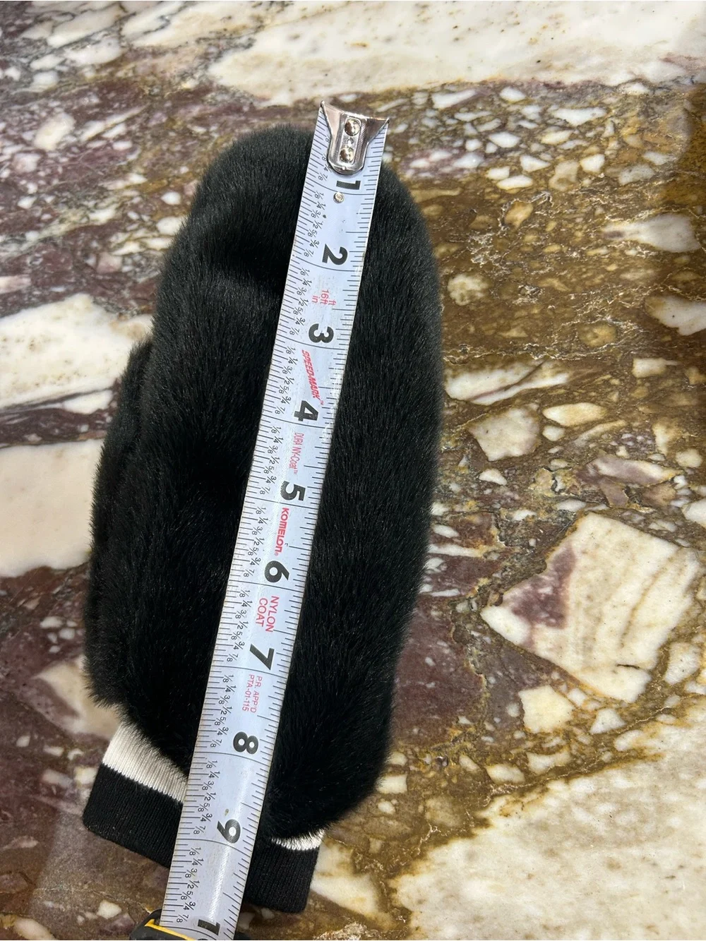 NWOT Nike Black Faux Fur Mittens -XS/S
